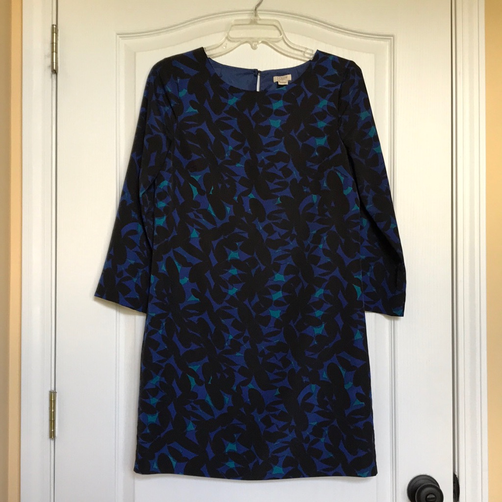 J. Crew Dress Size 2 Dark Blue